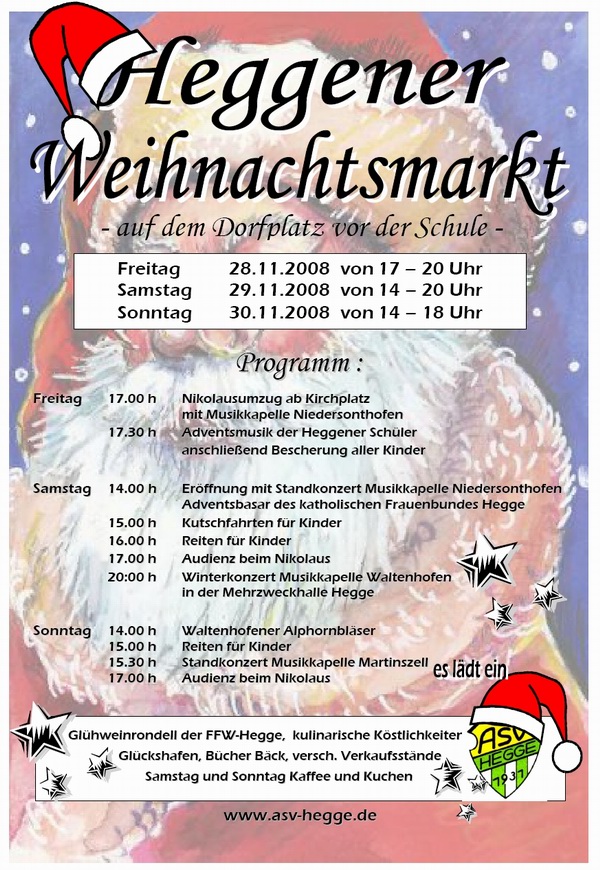 Der Weihnachtsmarkt 2008!