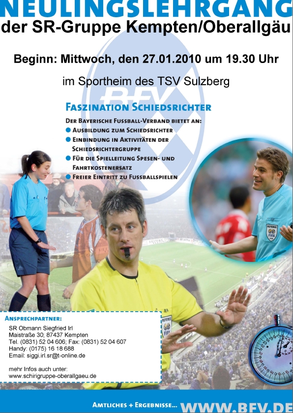 Schiedsrichterneulingskurs 2010.