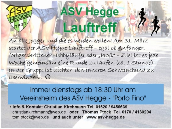 Lauftreff 2008!